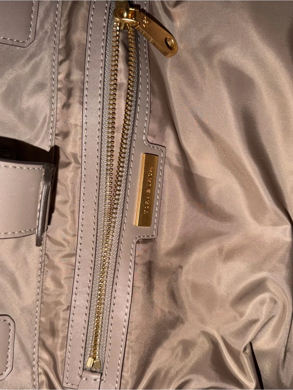 Tory Burch Taupe Nylon Tote